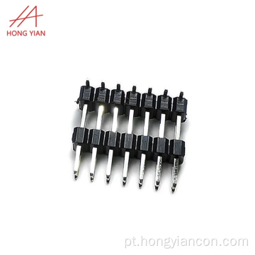 2,54 mm de linha dupla 2*7p conector de cabeçalho de pino SMT